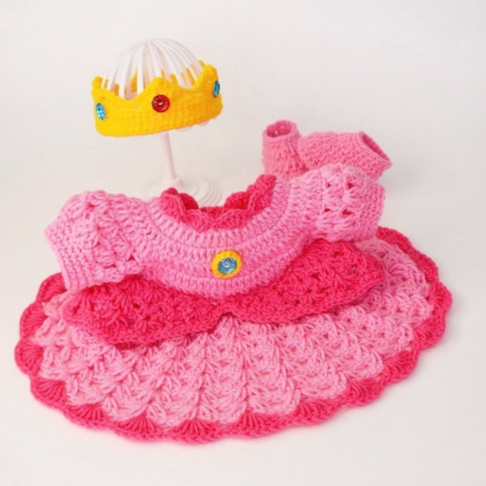 Baby Princess dress, Baby Halloween Costume - Picture 2 of 3